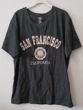 San Francisco California Graphic Tee - Black